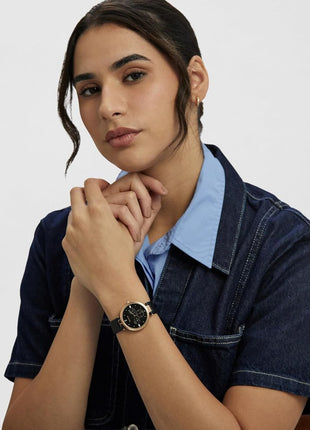 United Colors of Benetton Women Black Round Dial Analog Watch - UWUCL1006