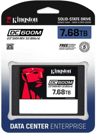 Kingston Enterprise 7680G DC600M (Mixed-Use) | 2.5 inch SATA SSD | SEDC600M/7680G