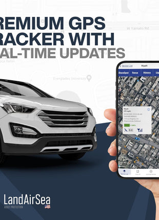LandAirSea 54 GPS Tracker - Made in the USA from Domestic & Imported Parts. Long Battery, Magnetic, Waterproof, Global Tracking. Subscription Required