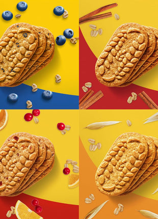belVita Breakfast Bars Biscuits Variety Pack, 4 Flavors, 30 Total Packs, 6 Boxes (4 Biscuits Per Pack)
