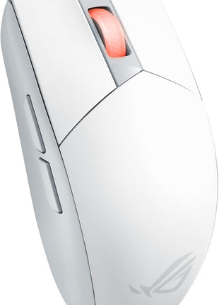 ASUS ROG Strix Impact III Wireless Gaming Mouse, 57 G Lightweight, 36K DPI Sensor, Bluetooth & 2,4GHz RF, ROG SpeedNova, Up to 618hrs Battery Life, Replaceable Switches, ROG Omni Receiver, White