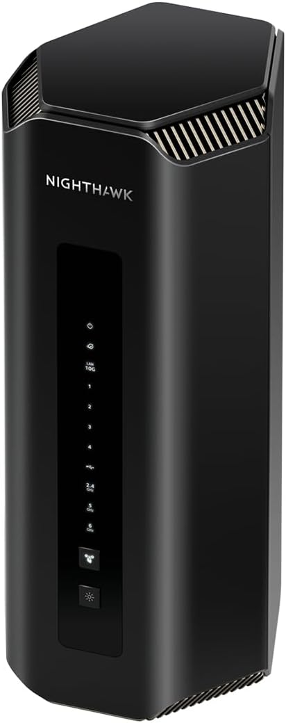 NETGEAR Nighthawk Tri-Band WiFi 7 Router (RS700S) - Router Only- BE19000 Wireless Speed (up to 19 Gbps) – 10 Gig Internet Port - Covers up to 3,500 sq. ft. – 1-Year Armor & Free Expert Help