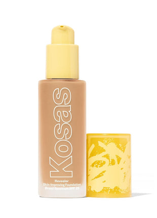 Kosas Revealer Liquid Foundation SPF 25 – Medium Buildable Coverage, Hydrating Natural Glow Finish, Light Medium Neutral 200