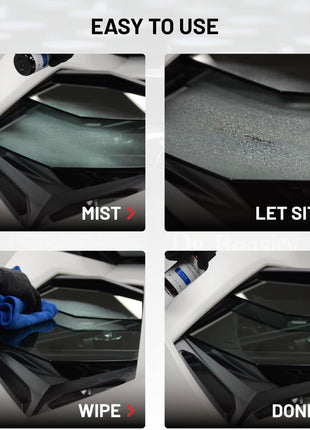 Dr. Beasley's Glass IQ - Cleans & Protects Auto Glass Outside & Inside, Smudge and Water Resistant, Compatible with LCD, Touch Screen, Phone, Console