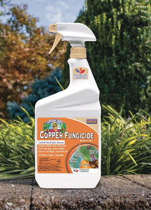 Bonide Captain Jack's Copper Fungicide, 32 oz Ready-to-Use Spray for Organic Gardening, Controls Common Diseases