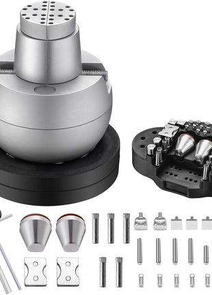 DZQ Ball Vise 5 inch Engraving Setting Tool 360°Rotation Professional Ball Vise 36PCS Attachment Jewelry Engraving Block Tools Standard Block