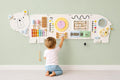 Sensory Wall Panel for Kids â€“ Toddler Learning Activity Center - Emotional Development & Fine Motor Skills â€“ Toddler Learning Activity Center- Busy board Montessori toys