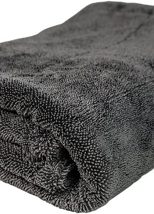 ExoForma Mega Car Drying Towel - Holds Up to 9 lbs, No Streaks, Scratches, or Water Spots | 1200 GSM Microfiber Double Twist Pile & Edgeless Design, 1 Quick & Effortless Dry - 24" x 36"