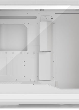 Fractal Design Meshify 3 XL White Tempered Glass Clear Tint - High Airflow PC Gaming Case - Mesh Front Panel - Three ARGB Momentum 14 Gen 2 Fans Included - Spacious Interior - GPU up to 512mm