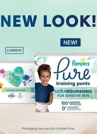 Pampers Pure Protection Training Underwear, Unisex, Size 3T4T, 92 Count, Premium, Hypoallergenic, Soft, Absorbent