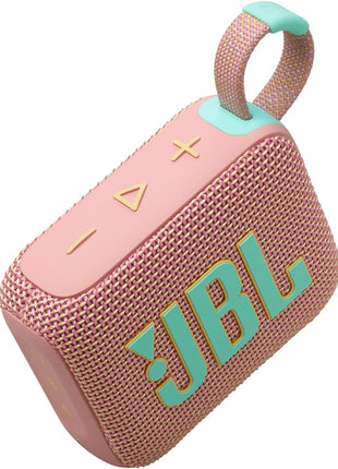 JBL Go 4 - Ultra-Portable Bluetooth Speaker - Pink | Ultra-portable JBL Pro Sound with punchier bass, Up to 7 hours of playtime plus 2 hours with Playtime Boost