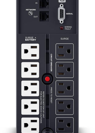CyberPower CP1000PFCLCD PFC Sinewave UPS Battery Backup and Surge Protector | Surge Protector, 1000VA/600W, 10 Outlets, AVR, Mini-Tower
