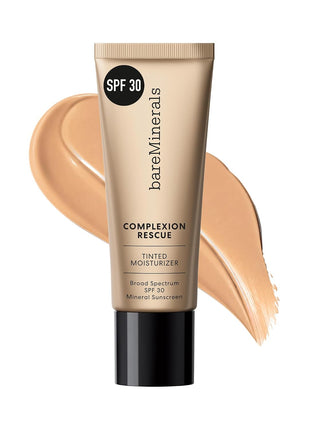 bareMinerals Complexion Rescue Tinted Moisturizer with SPF 30, Hydrating Tinted Mineral Sunscreen with Hyaluronic Acid, Sheer-to-Light Coverage, Multi-tasking, Skincare Infused Makeup
