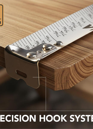 Mr. Pen 25-Foot Steel Retractable Tape Measure with Easy Read Fractions