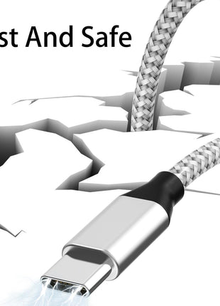 USB C to USB C Cable Nylon Braided 60W 3/3/6/6/10 FT USB Type C Fast Charging Cable for iPhone 17/17 Pro Max/Air/16/16 Plus/16 Pro Max/15/15 Plus/15 Pro Max, MacBook, iPad, Samsung S25/S24/23
