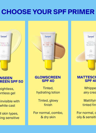 Supergoop! Unseen Sunscreen - Clear & Invisible Face Sunscreen + Broad Spectrum + Makeup-Gripping Primer - Weightless, Scentless, Oil Free - For All Skin Types & Tones