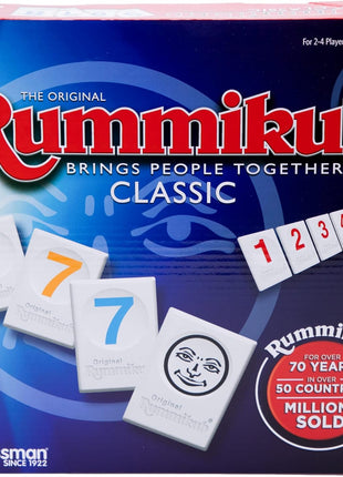 Pressman Rummikub - The Original Rummy Tile Game | Exciting Family Game of Strategy and Luck | Promotes STEM Skills | For Kids, Teens, Adults | 2-4 Players, Ages 8+
