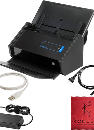 IX500 Fujitsu ScanSnap Duplex Document & Receipt Scanner, Mac/PC, USB 3.0 | High-Speed Duplex Scanning, 16V Power, Wireless & Cloud-Enabled, Sharp Results, User-Friendly Interface, Photos & Documents