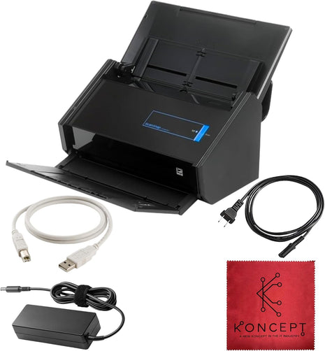 IX500 Fujitsu ScanSnap Duplex Document & Receipt Scanner, Mac/PC, USB 3.0 | High-Speed Duplex Scanning, 16V Power, Wireless & Cloud-Enabled, Sharp Results, User-Friendly Interface, Photos & Documents
