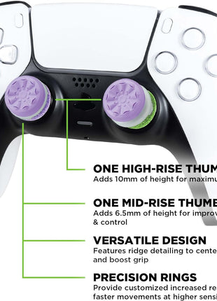 KontrolFreek Aim Boost Kit for PlayStation 5 (PS5) and PlayStation 4 (PS4) Controller | Includes Performance Thumbsticks and Precision Rings | Galaxy Edition