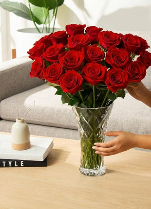 Aquarossa Farms – Flowers for Delivery, Fresh Flowers Bouquet, Handpicked from the Farm, Gift for Birthday, Anniversary, or Just Because – 24 Fresh Roses