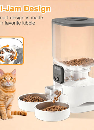 7l Automatic Cat Feeder with Camera with Corded Automatic Cat Water Fountain Set,Automatic Dog Feeder and Pet Dog Water Fountain