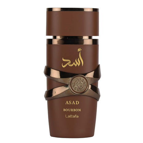 Lattafa Asad Bourbon for Unisex Eau de Parfum Spray, 3.4 Ounce / 100 ml
