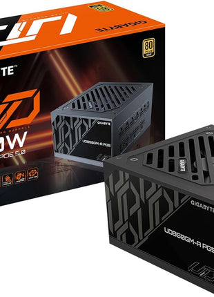 GIGABYTE 850W PSU - 80 Plus Gold Certified - PCie 5.0 and ATX 3.1 Ready - Fully Modular Power Supply (GP-UD850GM-A PG5)