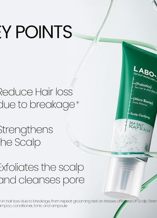 LABO.H Scalp Strengthening Roll On Serum and Scrub SET - Korean Hair Anchoring Serum for Daily Massage and Hair Growth | Vegan | Anti-Loss Treatment | Cooling & Soothing Relief with Rosemary Oil