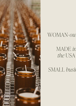 Sweet Water Decor Warm & Cozy Candle, 9oz Amber Glass Jar, Winter Scents | Cozy Scented Candle with Orange Peel, Cinnamon, Ginger & Clove Notes, Black Lid, 40+ Hour Burn Time, Poured in the USA