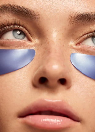 Summer Fridays Jet Lag Hydrating Eye Patches - De-puffing Hydrogel Under Eye Masks with Hyaluronic Acid, Caffeine + Peptides - Soothing + Refreshing At-Home + Travel Skin Care (6 Pairs)