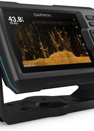 Garmin 010-01872-00 STRIKER 5CV with Transducer, 5 inch GPS Fishfinder, CHIRP Traditional And ClearVu Scanning Sonar Transducer, Built In Quickdraw Contours Mapping Software