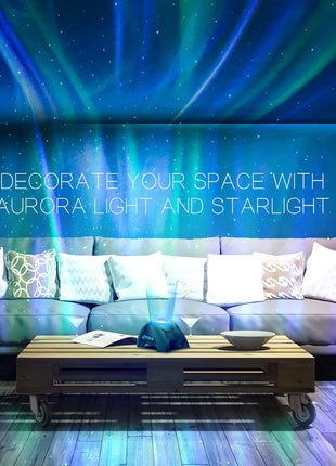 Northern Galaxy Light Aurora Projector with 33 Light Effects, LED Star Projector for Bedroom Nebula Lamp, Remote Control, White Noises, Bluetooth Speaker for Parties