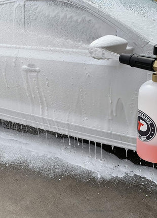 Tool Daily Foam Cannon with 1/4 Inch Quick Connector, 1 Liter, 5 Pressure Washer Nozzle Tips