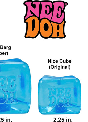 Schylling NeeDoh Nice Berg - Giant NeeDoh Nice Cube - Sensory Squeeze Toy with a Super Solid Squish (Pack of 1)