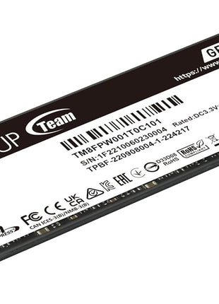 TEAMGROUP MP44 1TB SLC Cache Gen 4x4 M.2 2280 PCIe 4.0 with NVMe Laptop Desktop NUC NAS SSD (R/W Speed up to 7000/6000MB/s) TM8FPW001T0C101