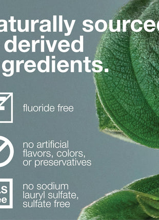Davids Fluoride Free Toothpaste, Teeth Whitening, Antiplaque, SLS (Sulfate) Free, Promotes Enamel Health, Mouth & Gum Detox, EWG Verified, Peppermint, 5.25oz
