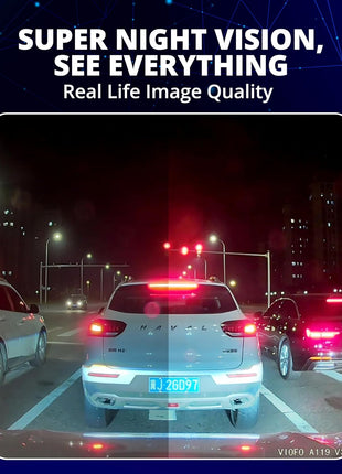 VIOFO Dash Cam A119 V3 2K 2560x1440P Quad HD+ 60FPS Front Car Dash Camera, 5MP STARVIS Sensor, 140-Degree Wide Angle, GPS Included, Buffered Parking Mode, True HDR, Motion Detection, Time Lapse