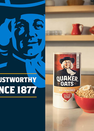 Quaker Old Fashioned Rolled Oats, Non GMO Project Verified, Two 64oz Bags in Box, 90 Servings, 4 Pound (Pack of 2)