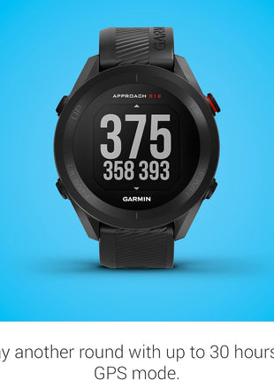 Garmin Approach S12, Easy-to-Use GPS Golf Watch, 42k+ Preloaded Courses, Black, 010-02472-00
