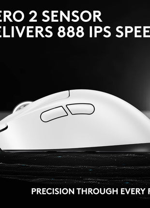 Logitech G PRO X Superlight 2 DEX Wireless Gaming Mouse, 60g pro-Grade Right-Handed Mouse with 5 programmable Buttons, USB-C Charging, 44k DPI Sensor, up to 8 kHz Polling for PC/Mac - White