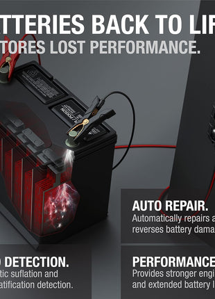 NOCO GENIUS1: 1A 6V/12V Smart Battery Charger – Automatic Maintainer, Trickle Charger & Desulfator with Overcharge Protection & Temperature Compensation – for Lead-Acid & Lithium Batteries