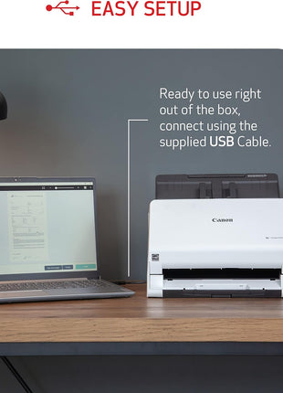 Canon imageFORMULA R30 - Office Document Scanner, Auto Document Feeder, Duplex Scanning, Plug-and-Scan Capability, No Software Installation Required