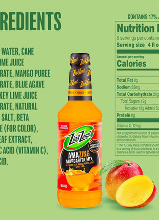 Zing Zang Mango Margarita Mix | Amazing Non-Alcoholic Cocktail Mixer | 32 Fl Oz Bottle (Pack of 1)