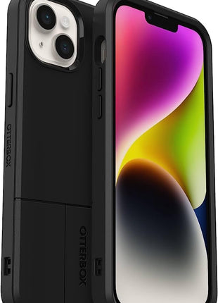OtterBox iPhone 16e, 15, 14, & 13 uniVERSE Series Case - BLACK, modular accessories, ultra-sleek, raised edges protect camera & screen (ships in polybag)