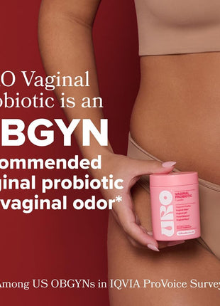 URO Vaginal Probiotics for Odor, Flora & pH Balance – 30-Day Supply
