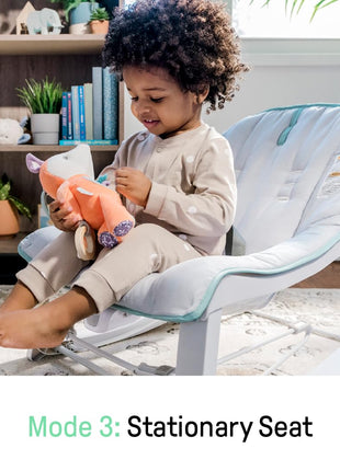 Ingenuity Keep Cozy 3-in-1 Grow with Me Vibrating Baby Bouncer, Seat & Infant to Toddler Rocker, Vibrations & -Toy Bar, 0-30 Months Up to 40 lbs (Weaver)