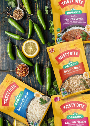 Tasty Bite Organic Madras Lentils, 10 Ounce, Pack of 6, Ready to Eat, Microwavable Entree, Vegetarian