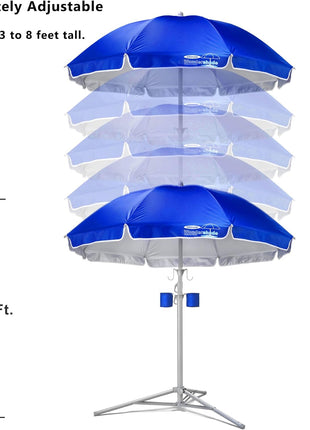 Wondershade Ultimate Portable Sun Shade Umbrella for Instant Lightweight and Adjustable Sun Protection - Blue