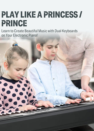 Donner 61 Key Keyboard Piano, Electric Piano Keyboard Kit with 249 Voices, 249 Rhythms   Includes Piano Stand, Stool, Microphone, Gift for Beginners, Black (DEK 610S)